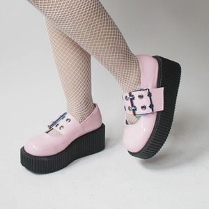 Demonia Pink Platform Maryjane Creeper